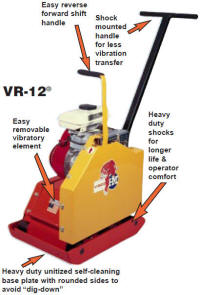 Vibco VR-12 Reversible plate compactor