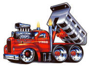 VIBCO BigBertha Truck - art by Rohan Day...dump body vibrators